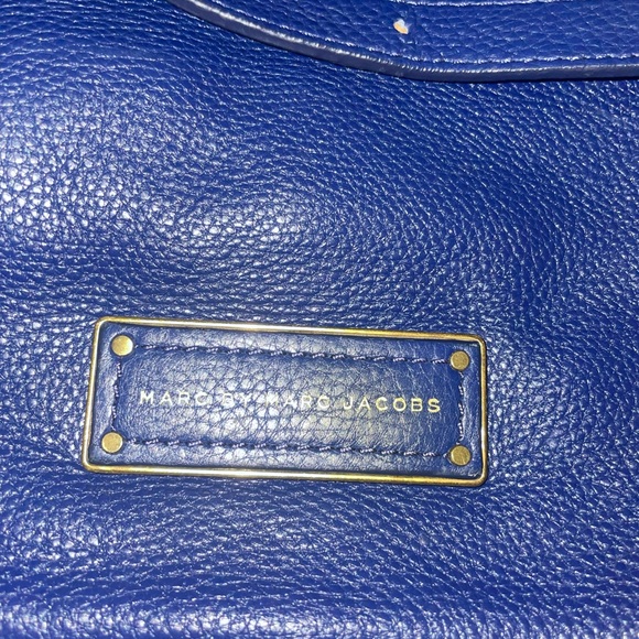 ❤️SOLD❤️ Marc by Marc jacobs Blue pebbled leather hobo style handbag Crossbody - Picture 2 of 12